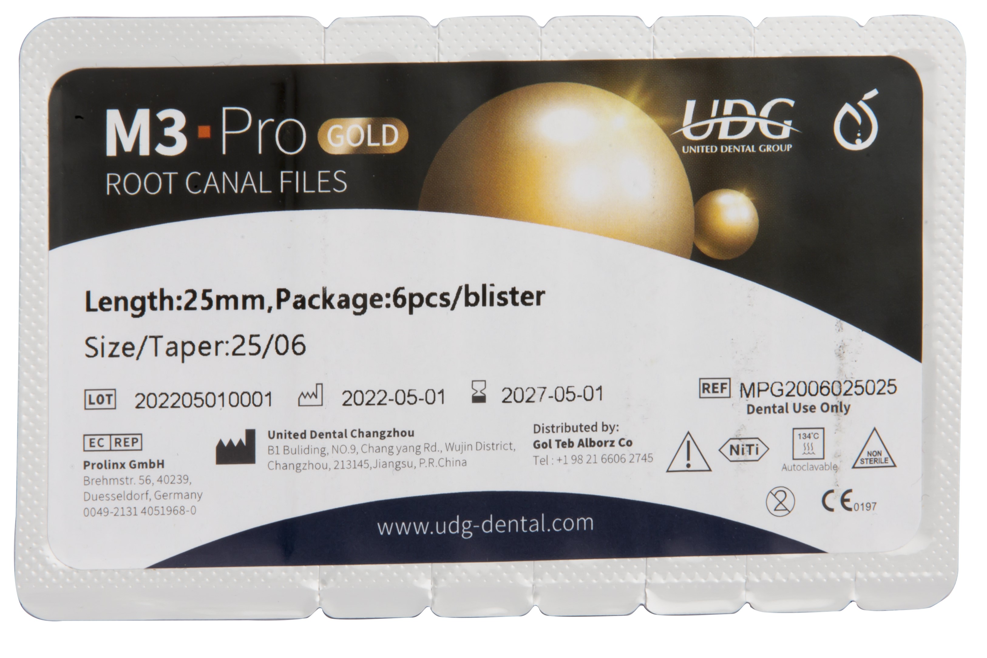 فایل روتاری ام تری پرو گلد (%6*25) M3 Pro Gold